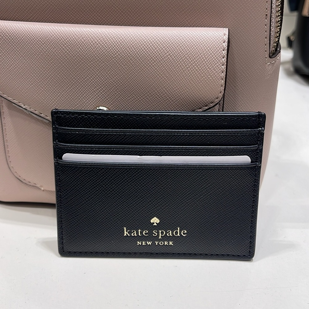 Kate Spade Schuyler Small Card Holder Wristlet
Black 
NWT - Picture 11 of 16
